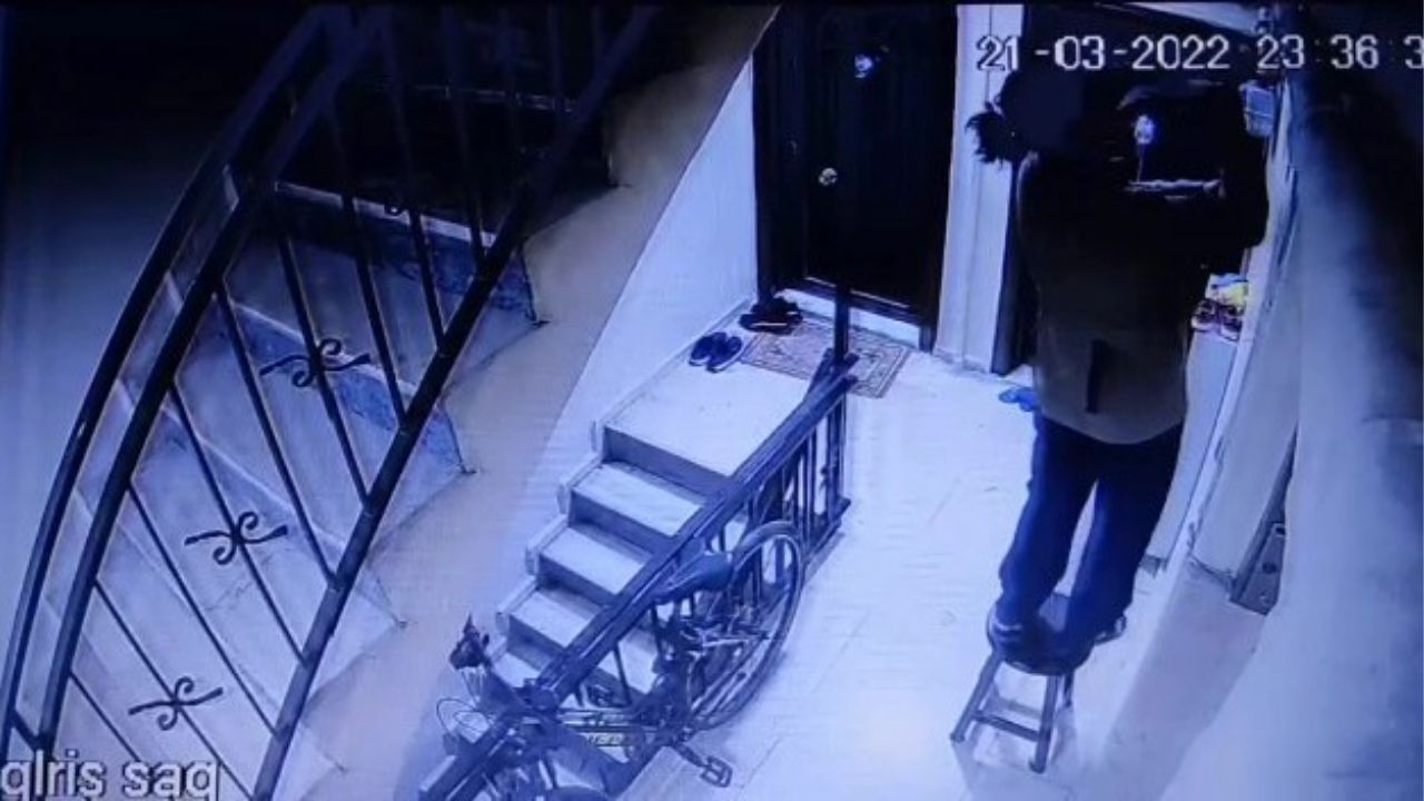 Komşularının kabusu olan  'sprey boyalı' kadın apartmanda huzur bırakmadı